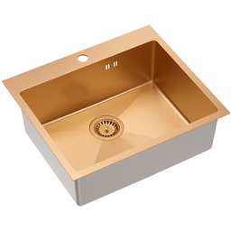 Quadron Zlewozmywak stalowy RUSSEL 110 Miedziany