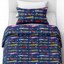 Pościel antyalergiczna 80x220+1x40x60 100% bawełna Auta Hotweels
