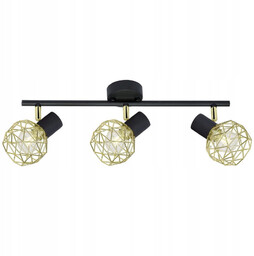 Lampa sufitowa ścienna ACROBAT złota 3xE14