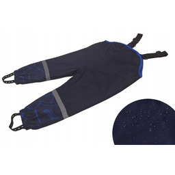 Spodnie ocieplane nieprzemakalne ogrodniczki przeciwdeszczowe na jesień 128