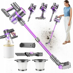 Odkurzacz Pionowy Bezprzewodowy 400W 30 Kpa Z Obrotową