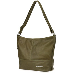 Shopperka skórzana Beltimore oliwkowa G81