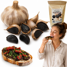 Czarny Czosnek 250 G Fermentowany Główki Harnaś Bio
