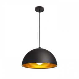 CARISSIMA 40 lampa wisząca czarna matowa /złota 230V