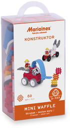 Klocki Mini Waffle Strażak zestaw mały 60 el.