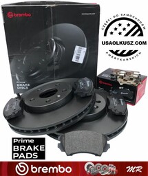 Przednie klocki Prime + tarcze hamulcowe brembo 321mm