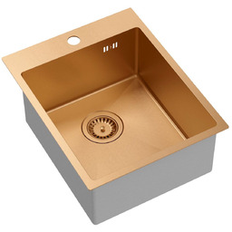 Quadron Zlewozmywak stalowy RUSSEL 90 Miedziany