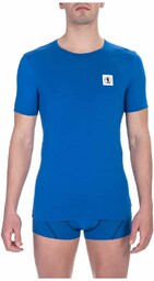 Koszulka T-shirt marki Bikkembergs model BKK1UTS07SI kolor Niebieski.