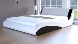 Łóżko z pojemnikiem Stilo-2 Lux Standard skóra naturalna