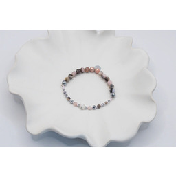 Pakamera Bransoletka z Opali Różowych i Jaspisów