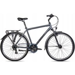 Rower trekkingowy męski Unibike Vision M 23" grafitowy