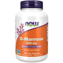 NOW Foods D-mannoza 500 mg 120 kaps