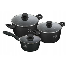 Zestaw Garnków Aluminiowych Mg Home Marble 6EL.