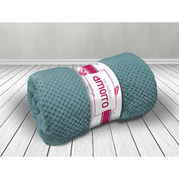 Darymex Koc narzuta 150x200 Amorro żakardowy turkusowy jasny