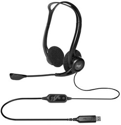 Logitech Headset 960 OEM Nauszne Czarny Słuchawki przewodowe