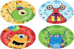 Haza 437850 Bordjes Monster Party, 8 szt