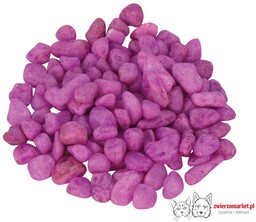 Żwirek do akwarium Happet fluor fiolet 1.5cm 0,5kg