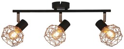 Lampa sufitowa ścienna ACROBAT miedziana 3xE14