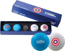 Piłki golfowe VOLVIK + MARVEL Capitan America