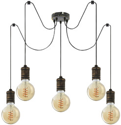 Rabalux Wisząca lampa loft Fidel 3218 oprawki