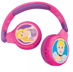 Słuchawki bezprzewodowe 2w1 Disney Princess Lexibook Bluetooth