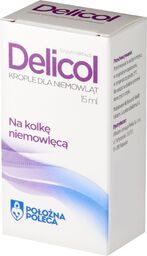 Delicol, enzym laktaza, krople dla niemowląt na kolkę,