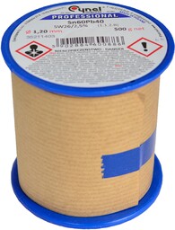 Cyna z topnikiem 1,20mm 500g 0,5kg Pb