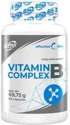 6Pak Nutrition Vitamin B Complex, 90 kaps.