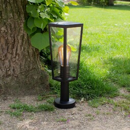 LUTEC Lampa cokołowa Pine z aluminium i szkła,
