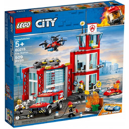 Lego City 60215 Remiza Strażacka Strażak Dron straż