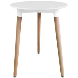 Elior Biały okrągły stół skandynawski 60 cm -