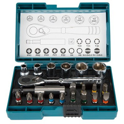 MAKITA Zestaw nasadek i bitów B-54081