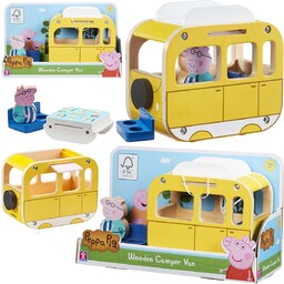 Świnka Peppa Drewniany żołty kamper z figurką