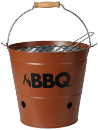 Elior Minimalistyczny przenośny grill ogrodowy pomarańczowy - Brondi