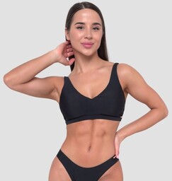 GymBeam Damska sportowa góra od bikini Black