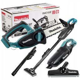 Zestaw Piła Łańcuchowa 18V Makita DUC122Z+ODKURZACZ 18V DCL182ZB