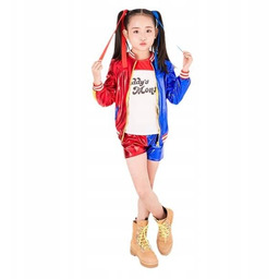 Strój Harley Quinn Joker Przebranie Halloween 140