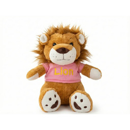 Maskotka Pluszowy Lew z Koszulką dla Dzieci -