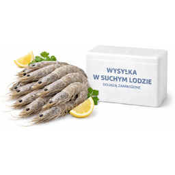 Krewetki 4/6 Black Tiger całe z głową 20%