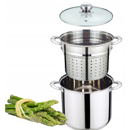 Garnek Do Gotowania Szparagów Spaghetti 8,1l Sito