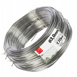 Drut Naciągowy ogrodzeniowy fi 3 mm 10kg ok.