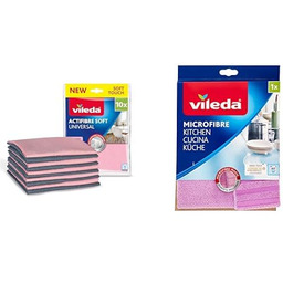 Vileda Zestaw 2produkty ACTIFIBRE Soft 10szt + Ściereczka