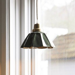 PR Home Żyrandol Ester, zielona, średnica 17 cm,