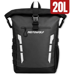 Plecak motocyklowy wodoodporny MOTOWOLF MDL 0716 aerodynamiczny, pojemny