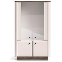 Podwójna witryna podświetlana VILAVIO 02 Dąb Windmill Dark