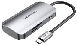 Vention Stacja dokująca USB-C na 3x USB3.0, SD,