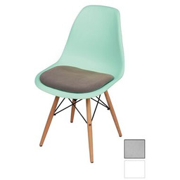 Krzesło z poduszką szare