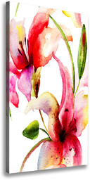 Foto obraz canvas pionowy Kwiaty lilii