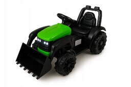 Traktor na Akumulator Zielony Z Łyżką Dla Dzieci