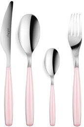 Viallidesign Komplet sztućców 24 szt. (różowy) Diva Vialli
